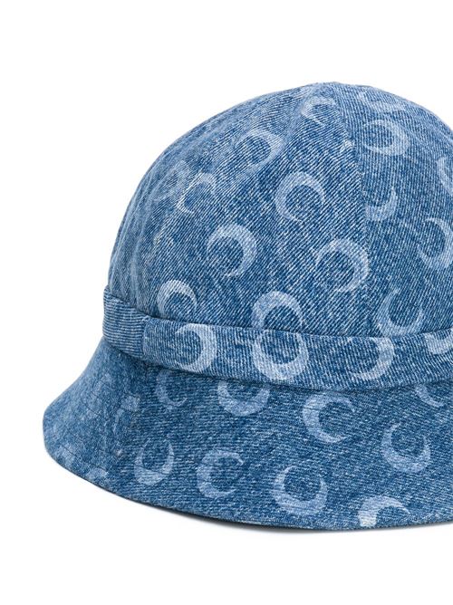  MARINE SERRE | AU29SS19UPCYCLEDBOBHATBLUE/WHITEMOON